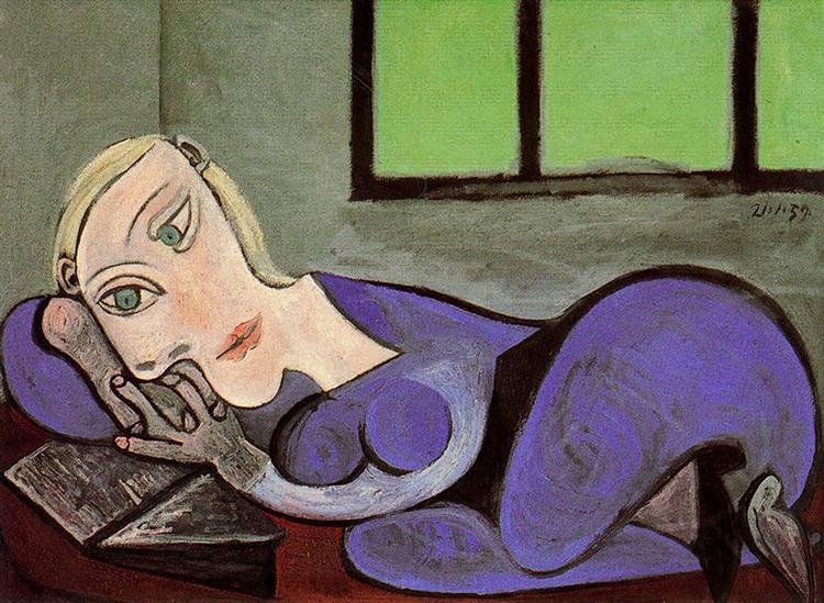 Reclining Woman Reading Femme Couchee Lisant Marie-Therese